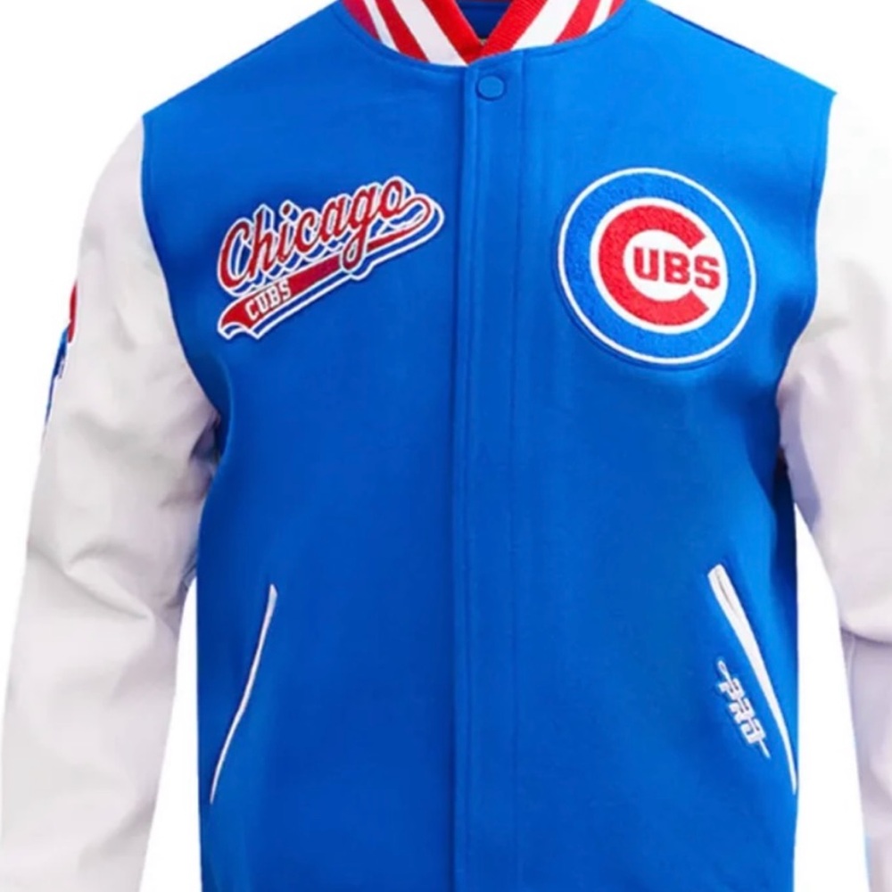 Chicago Cubs Blue and White Varsity Jacket use like New great Conditions